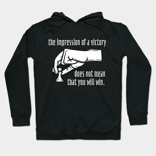 Outmaneuver Defend Sacrifice Capture Win Chess Hoodie by Chris Boones